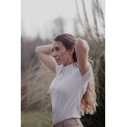 Polo de concours Pénélope Las Honey manches courtes Blanc Polo de concours Pénélope Las Honey manches courtes Blanc