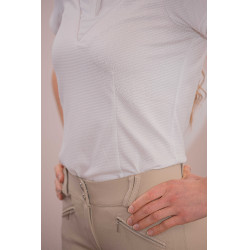 Polo de concours Pénélope Las Honey manches courtes Blanc Polo de concours Pénélope Las Honey manches courtes Blanc