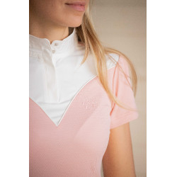 Polo de concours Pénélope Las Honey manches courtes Rose