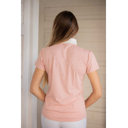 Polo de concours Pénélope Las Honey manches courtes Rose