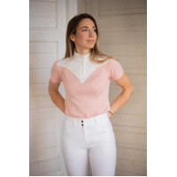 Polo de concours Pénélope Las Honey manches courtes Rose