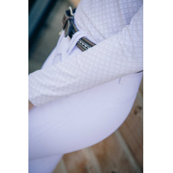 Polo concours Seville Pénélope manches longues Blanc Polo concours Seville Pénélope manches longues Blanc