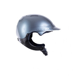 Casque d'équitation Naca Gravity XP Gris graphite brillant / noir Casque d'équitation Naca Gravity XP Gris graphite brillant / noir