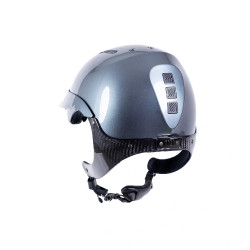 Casque d'équitation Naca Gravity XP Gris graphite brillant / noir Casque d'équitation Naca Gravity XP Gris graphite brillant / noir