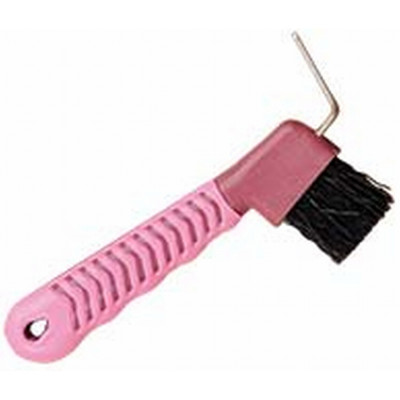 Cure-pieds brosse bicolore T de T Bordeaux / rose