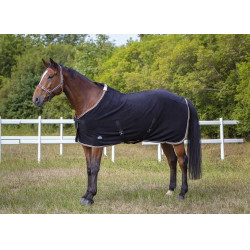 Chemise polaire Equithème Polyfun Noir / blanc