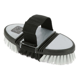 Brosse nylon Hippotonic Softgrip flexible Noir / gris