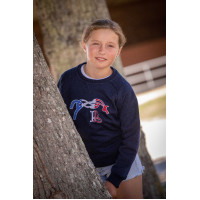 Sweat shirt Pénélope Chloé Bleu marine Sweat shirt Pénélope Chloé Bleu marine