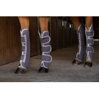 Guêtres de transport Equithème Tyrex 1200D recyclées Taupe Guêtres de transport Equithème Tyrex 1200D recyclées Taupe