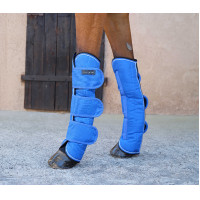 Guêtres de transport Equithème Tyrex 1200 D Bleu / noir Guêtres de transport Equithème Tyrex 1200 D Bleu / noir