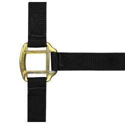 Licol nylon doublé cuir Norton Noir