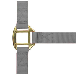 Licol nylon doublé cuir Norton Gris clair