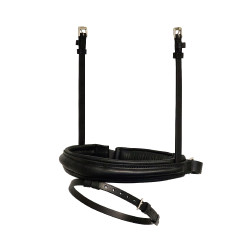 Muserolle spéciale dressage Stübben combinée 2300 Leitrim Noir / noir argenté Muserolle spéciale dressage Stübben combinée 2300 Leitrim Noir / noir argenté