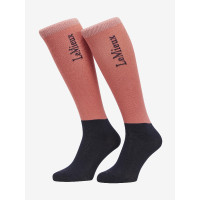 Chaussettes de concours LeMieux 2 paires Cranberry Rose
