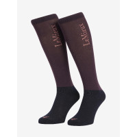 Chaussettes de concours LeMieux 2 paires Damson