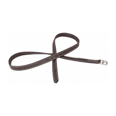 Étrivière Luxe fine T de T Havane foncé / blanc Marron Étrivière Luxe fine T de T Havane foncé / blanc Marron