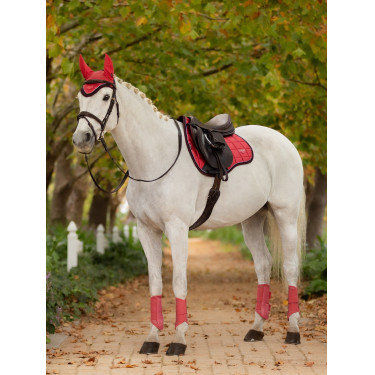 Tapis de selle mixte LeMieux Loire Classic GP Square Cranberry Rose