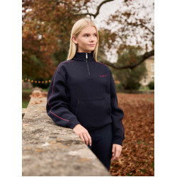 Pull LeMieux à fermeture éclair Quart Kate Young Rider Marine / cranberry Bleu marine Pull LeMieux à fermeture éclair Quart Kate Young Rider Marine / cranberry Bleu marine