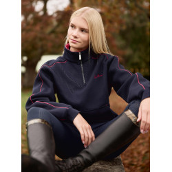 Pull LeMieux à fermeture éclair Quart Kate Young Rider Marine / cranberry Bleu marine Pull LeMieux à fermeture éclair Quart Kate Young Rider Marine / cranberry Bleu marine