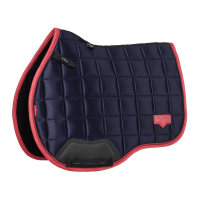 Tapis de selle mixte LeMieux Loire Classic GP Square Marine / cranberry Bleu marine