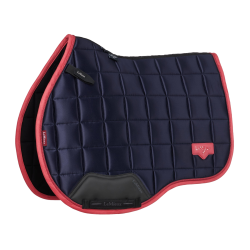 Tapis de selle mixte LeMieux Loire Classic GP Square Marine / cranberry Bleu marine