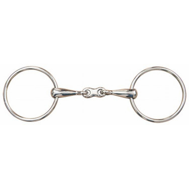Mors 2 anneaux plein double brisure T de T Mors 2 anneaux plein double brisure T de T