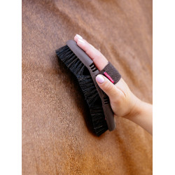 Brosse LeMieux Flexi crin de cheval Cranberry Rose