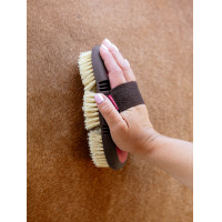 Brosse LeMieux Flexi Scrubbing Abricot Orange