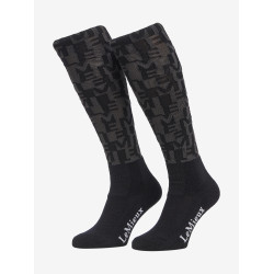 Chaussettes Harlow Mini LeMieux Froostie Poney imprimé Marine AOP Bleu