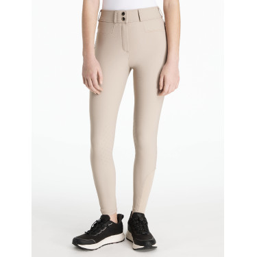 Pantalon LeMieux grip genoux Izzy Young Rider Almond Beige Pantalon LeMieux grip genoux Izzy Young Rider Almond Beige