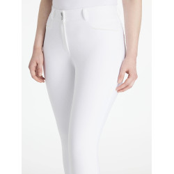 Pantalon LeMieux Isabelle full grip femme Blanc