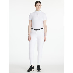 Pantalon LeMieux Isabelle full grip femme Blanc