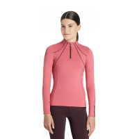 Sous-vêtement mesh Mia LeMieux Young Rider manches longues Cranberry Rose