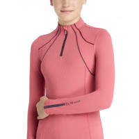 Sous-vêtement mesh Mia LeMieux Young Rider manches longues Cranberry Rose