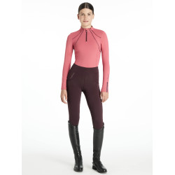 Sous-vêtement mesh Mia LeMieux Young Rider manches longues Cranberry Rose