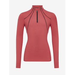 Sous-vêtement mesh Mia LeMieux Young Rider manches longues Cranberry Rose