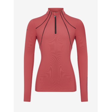 Sous-vêtement mesh Mia LeMieux Young Rider manches longues Cranberry Rose