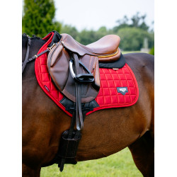 Tapis de selle LeMieux Loire Close Contact Square CSO Chilli Rouge