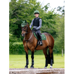 Tapis de selle LeMieux Loire Close Contact Square CSO Vert hunter