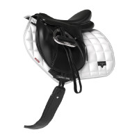 Tapis de selle LeMieux Loire Close Contact Square CSO Blanc