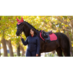 Tapis LeMieux Reflective Suede Close Contact Square Cranberry Rose