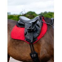 Tapis LeMieux Reflective Suede Close Contact Square Chilli Rouge