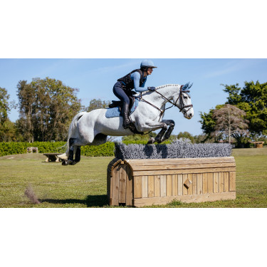 Tapis LeMieux Reflective Suede Close Contact Square Bleu ice