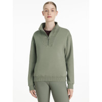 Pull LeMieux col quart zippé Keira femme Rosemary Vert Pull LeMieux col quart zippé Keira femme Rosemary Vert
