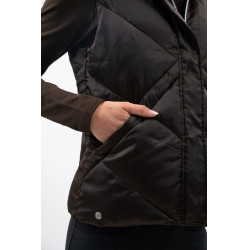 Doudoune sans manches Harcour Auxane Cacao Marron