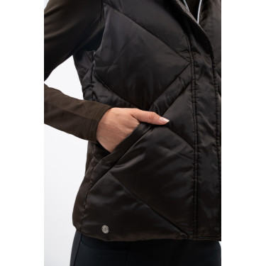Doudoune sans manches Harcour Auxane Cacao Marron