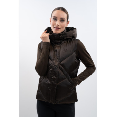 Doudoune sans manches Harcour Auxane Cacao Marron