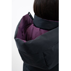 Parka courte Harcour Adele Noir / violet foncé Parka courte Harcour Adele Noir / violet foncé