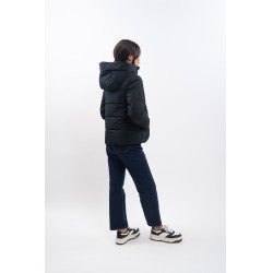 Parka courte Harcour Adele Noir / violet foncé Parka courte Harcour Adele Noir / violet foncé