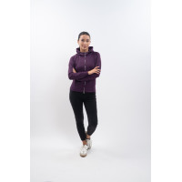 Sweat technique zippé Harcour Ava Figue Violet